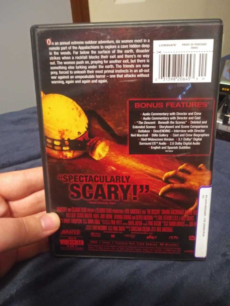 The Descent DVD movie collectible [Barcode 031398206453] - Main Image 3