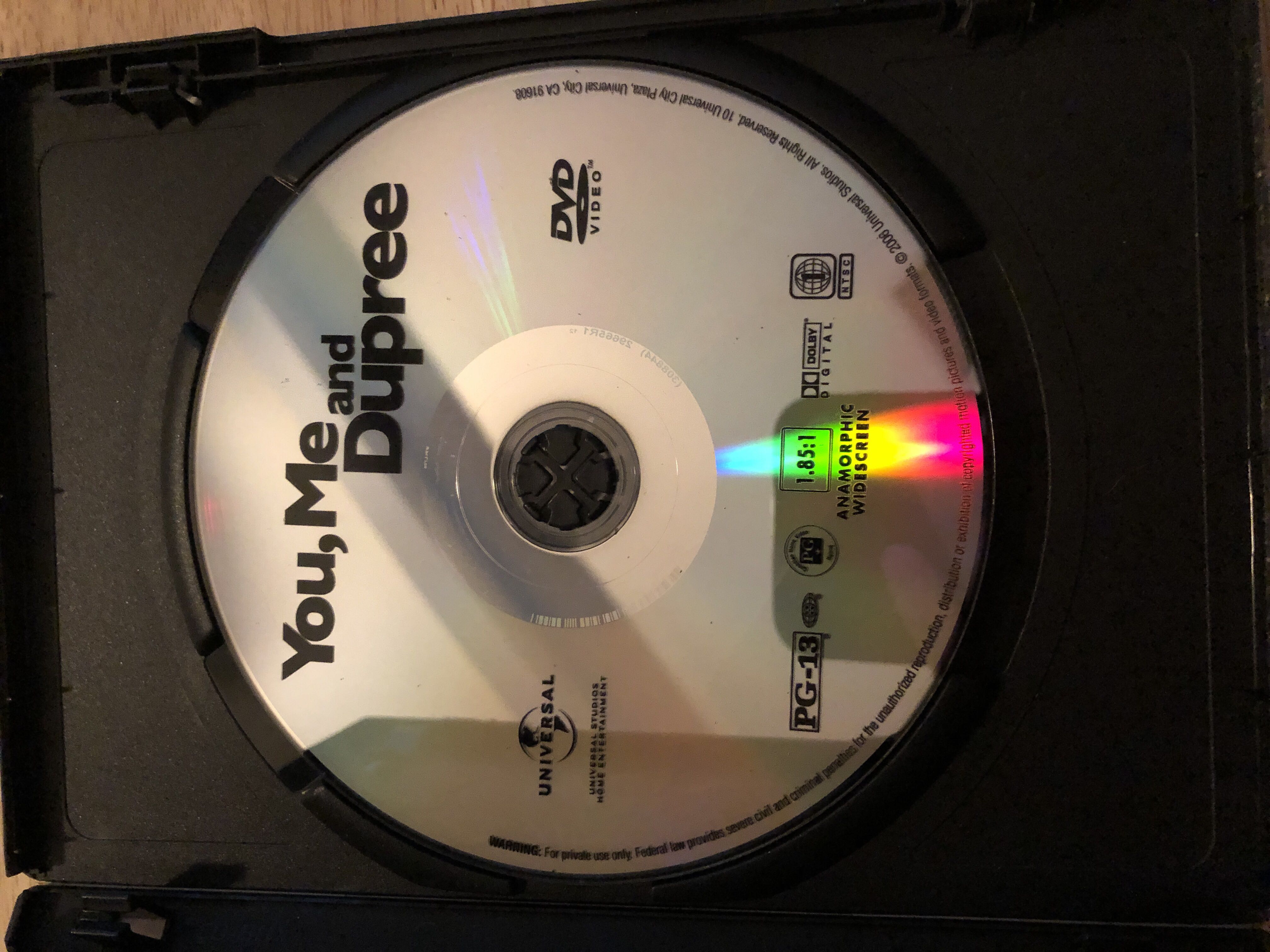 You, Me And Dupree DVD movie collectible [Barcode 025192966521] - Main Image 3