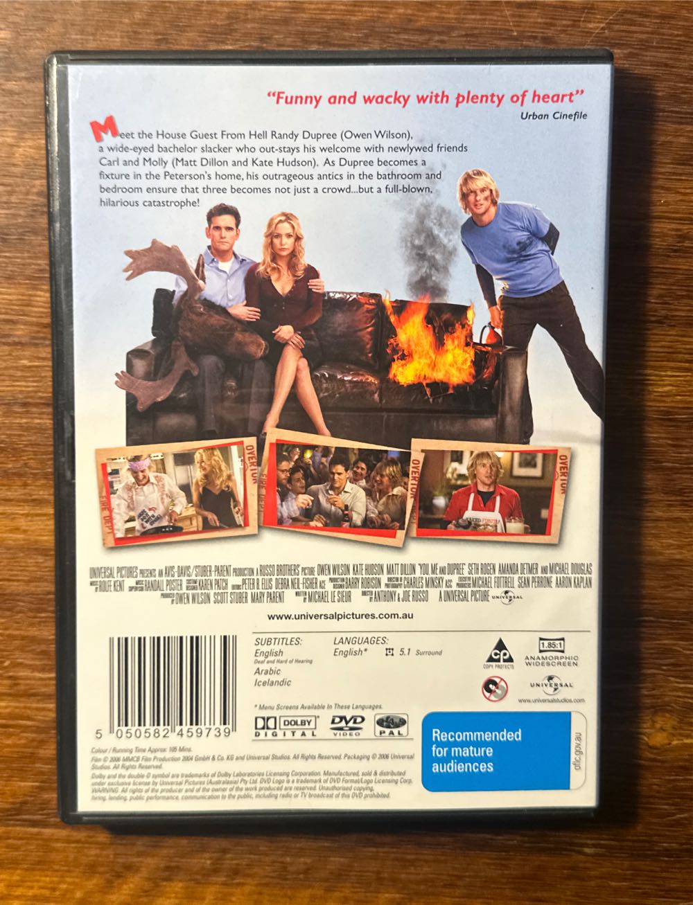 You, Me and Dupree DVD movie collectible [Barcode 5050582459739] - Main Image 2