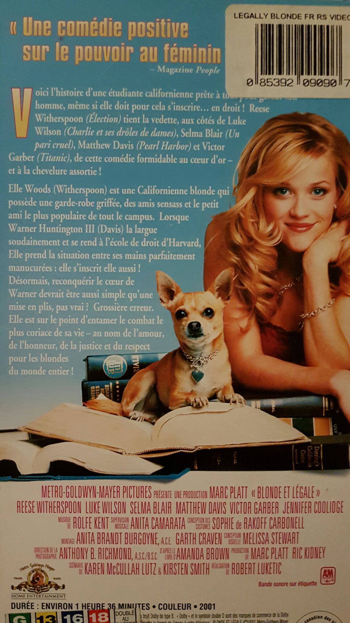 Legally Blonde VHS movie collectible [Barcode 8712626012016] - Main Image 2