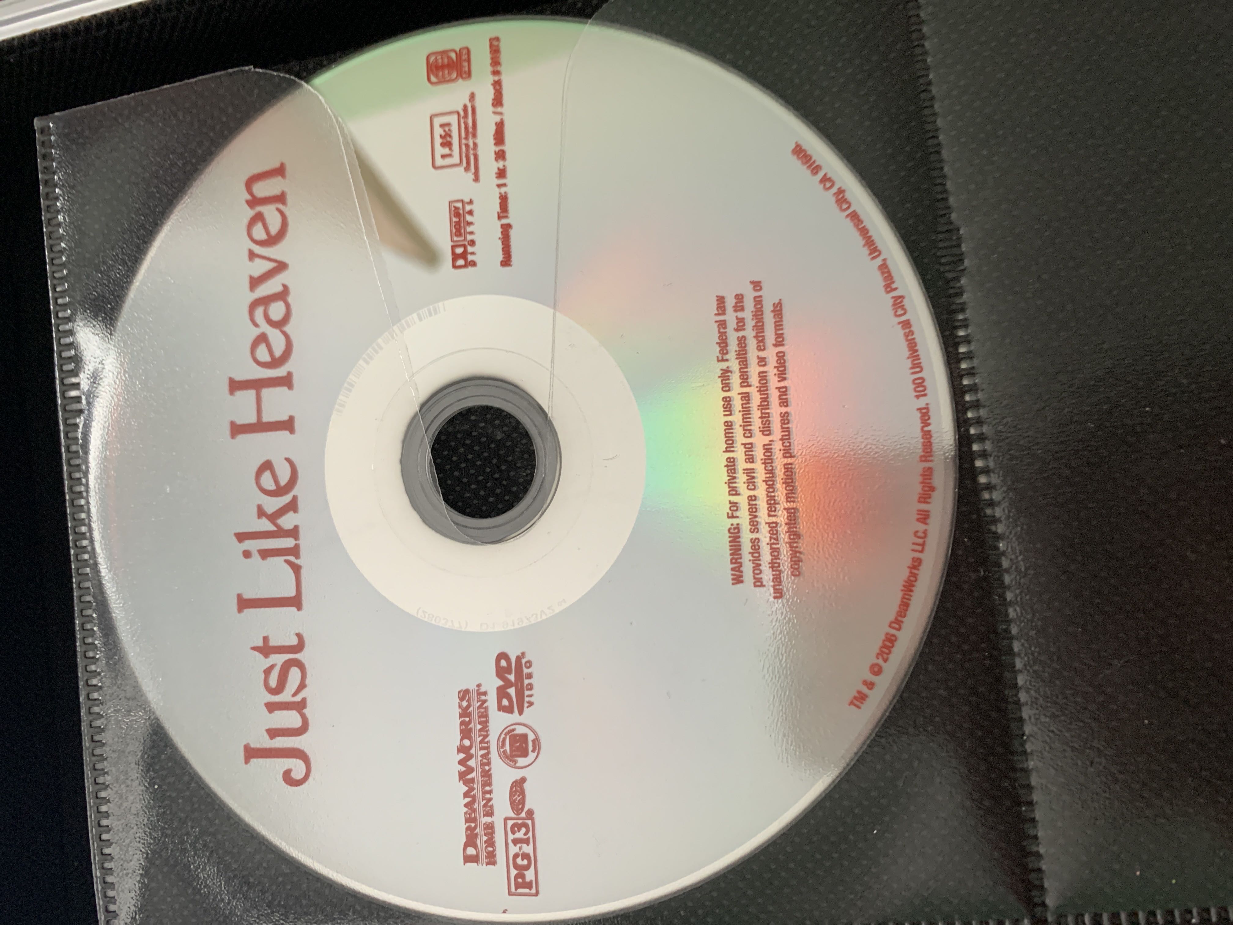 Just Like Heaven (DVD/UPC: 032429283375) Amazon movie collectible [Barcode 032429283375] - Main Image 3