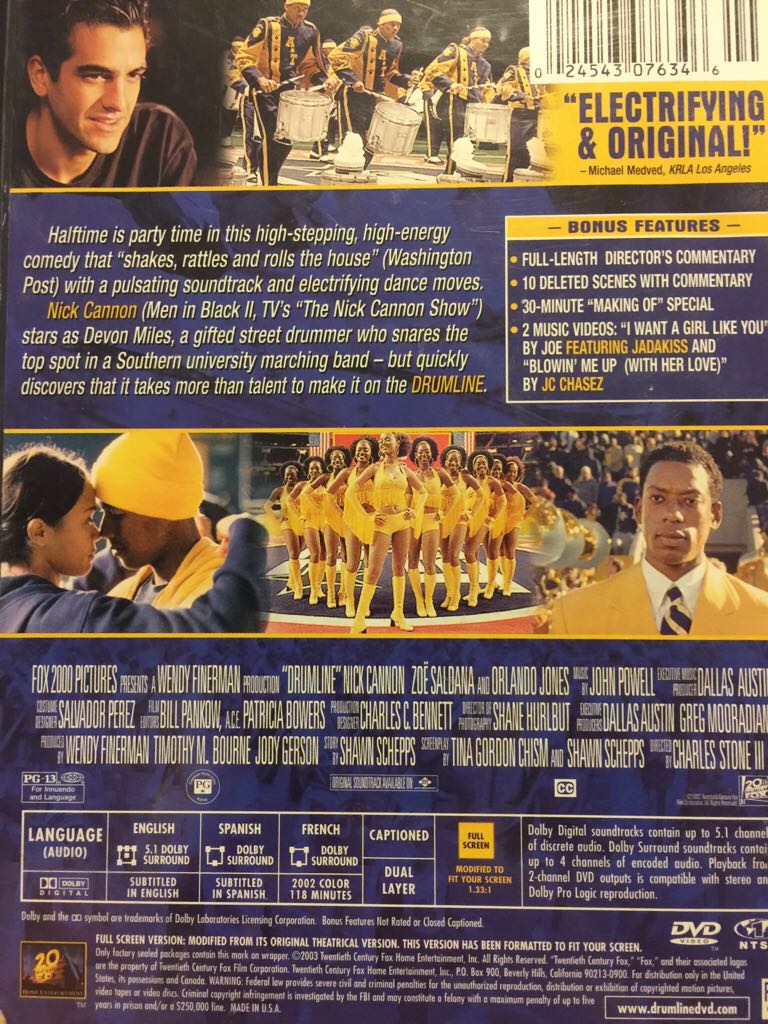 Drumline DVD movie collectible [Barcode 024543076346] - Main Image 2