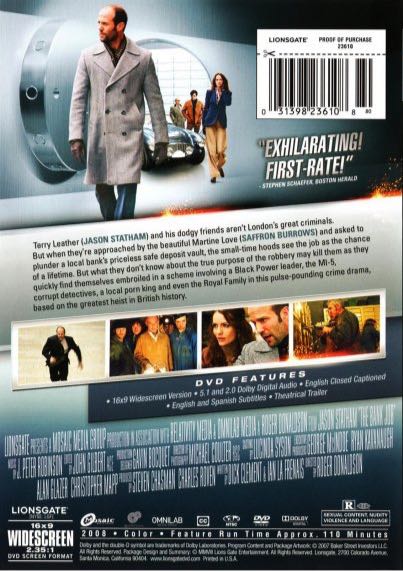 The Bank Job DVD movie collectible [Barcode 031398136231] - Main Image 2