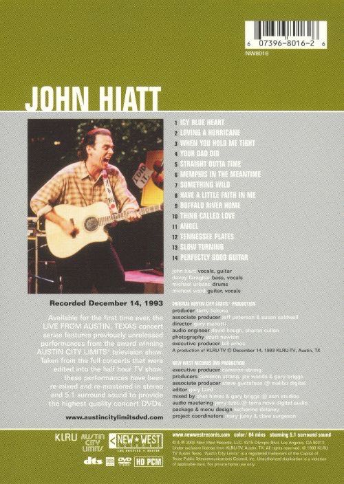 John Hiatt - Live From Austin TX 2005 DVD movie collectible [Barcode 607396801626] - Main Image 2