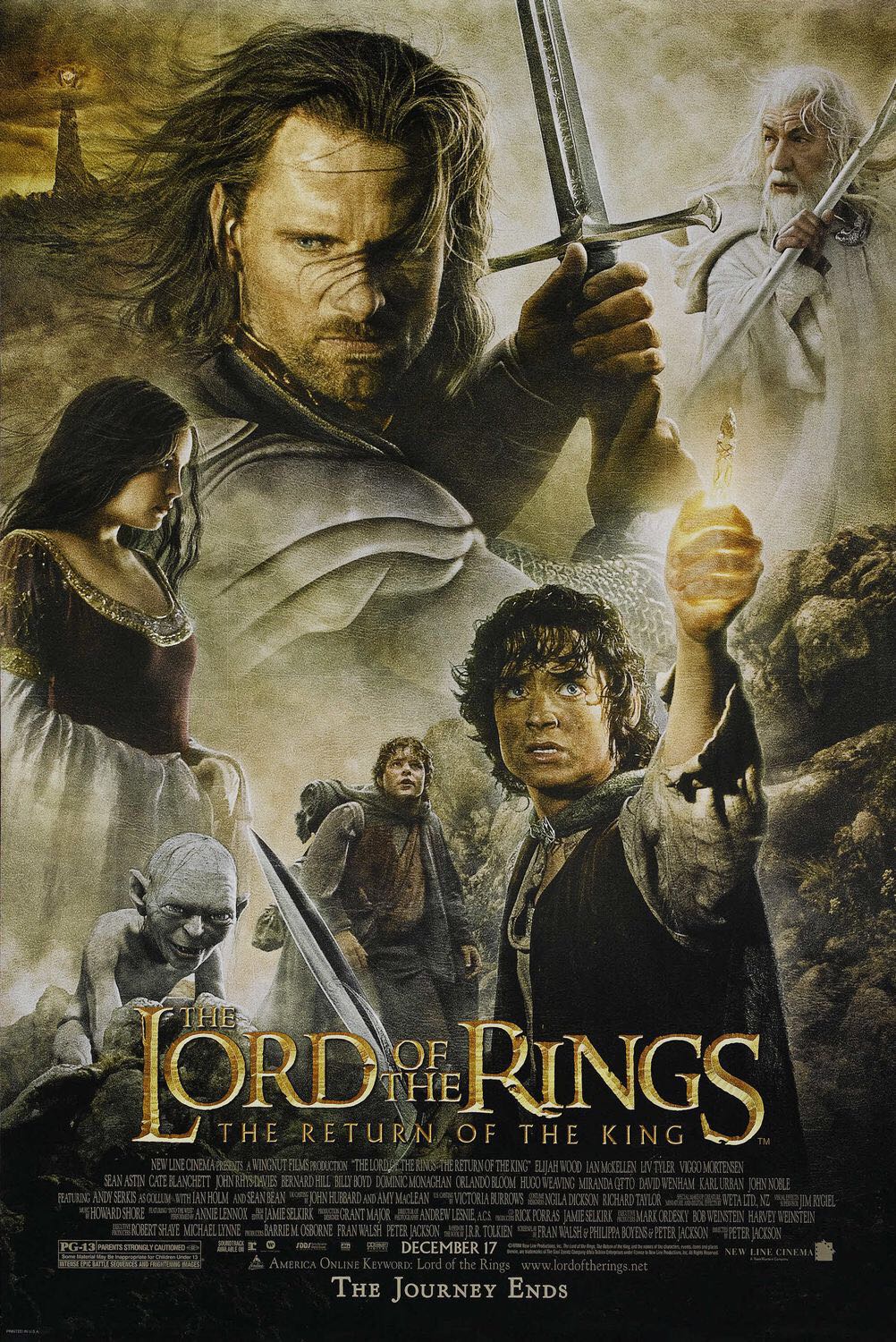 The Lord of the Rings 3: Return of the King DVD movie collectible [Barcode 794043692925] - Main Image 3