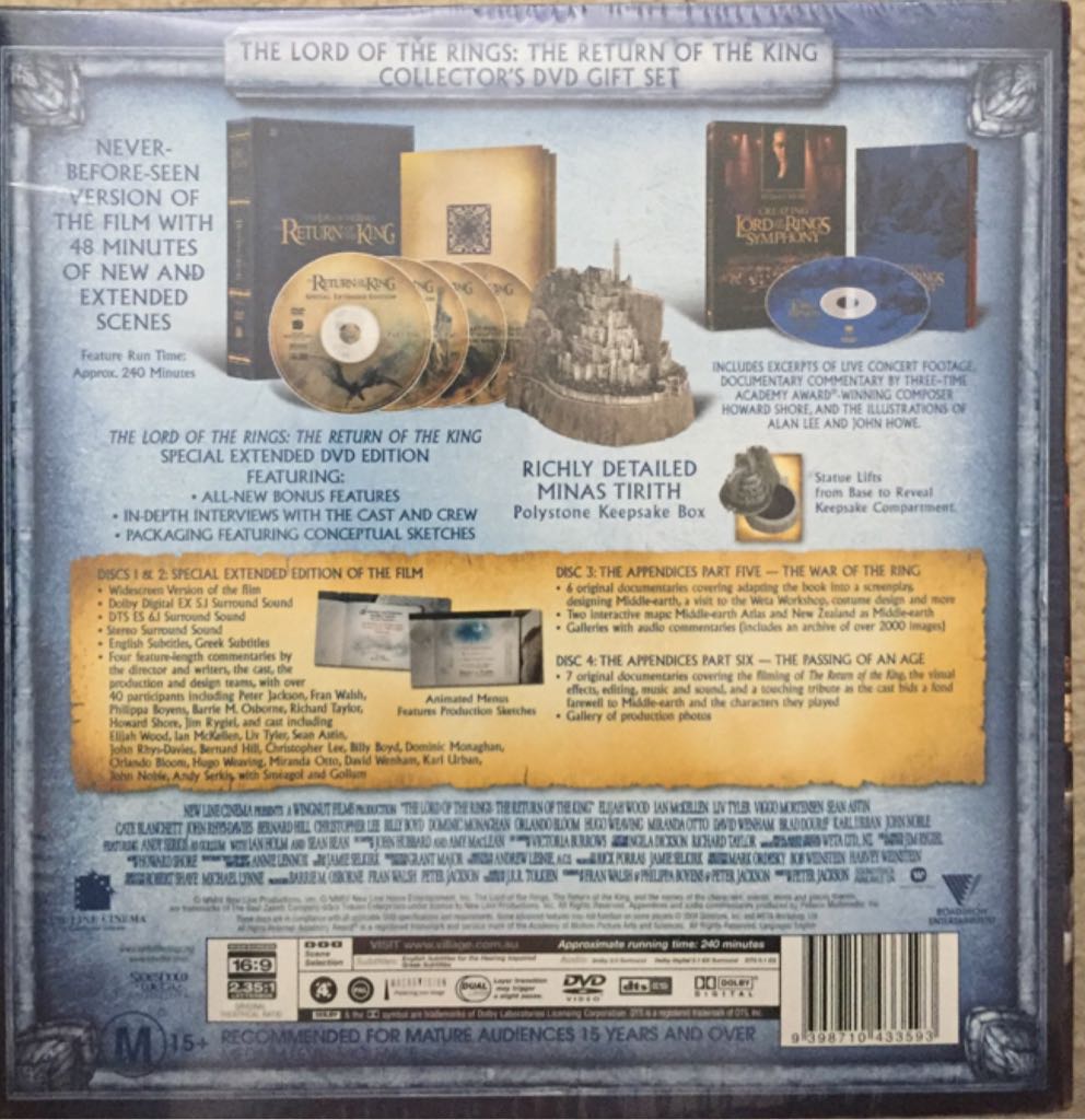 Lord of the Rings Collectors Edition 3: The Return of the King, The DVD movie collectible [Barcode 9398710433593] - Main Image 2