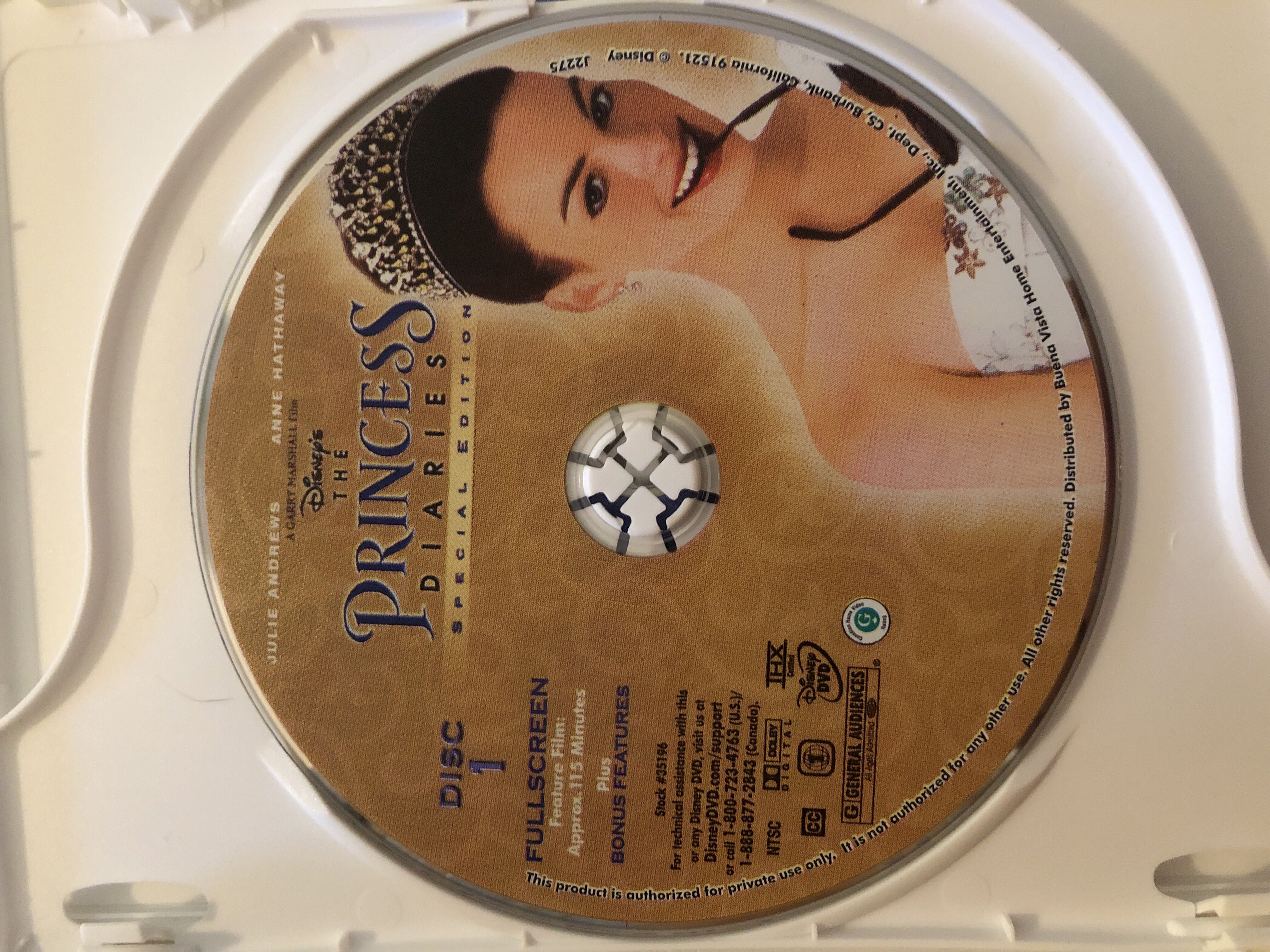 The Princess Diaries DVD movie collectible [Barcode 786936240016] - Main Image 3