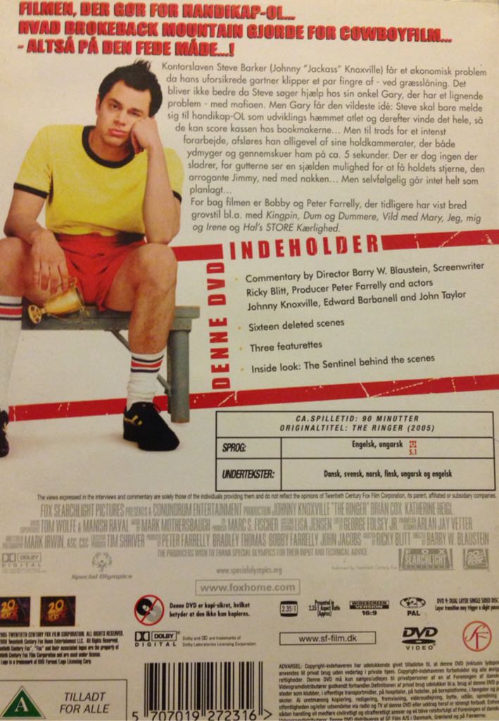 The Ringer DVD movie collectible [Barcode 5707019272316] - Main Image 2