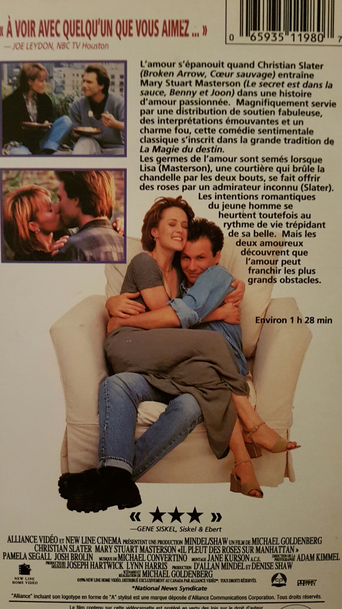 Bed of Roses VHS movie collectible [Barcode 9398710056822] - Main Image 2