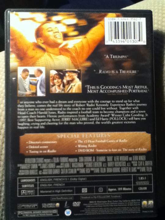 Radio DVD movie collectible [Barcode 043396013070] - Main Image 2