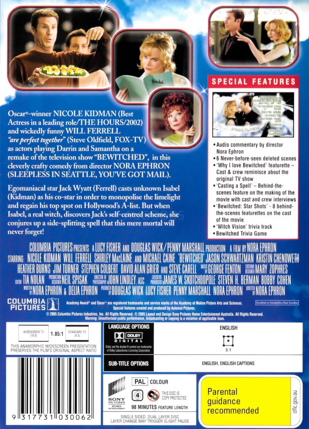 Bewitched DVD movie collectible [Barcode 9317731030062] - Main Image 2