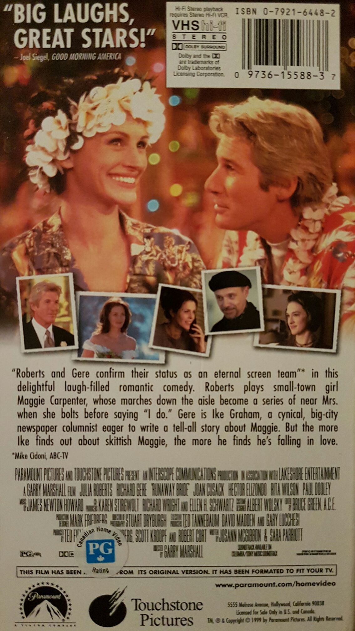 Runaway Bride VHS movie collectible [Barcode 7081464238430] - Main Image 2