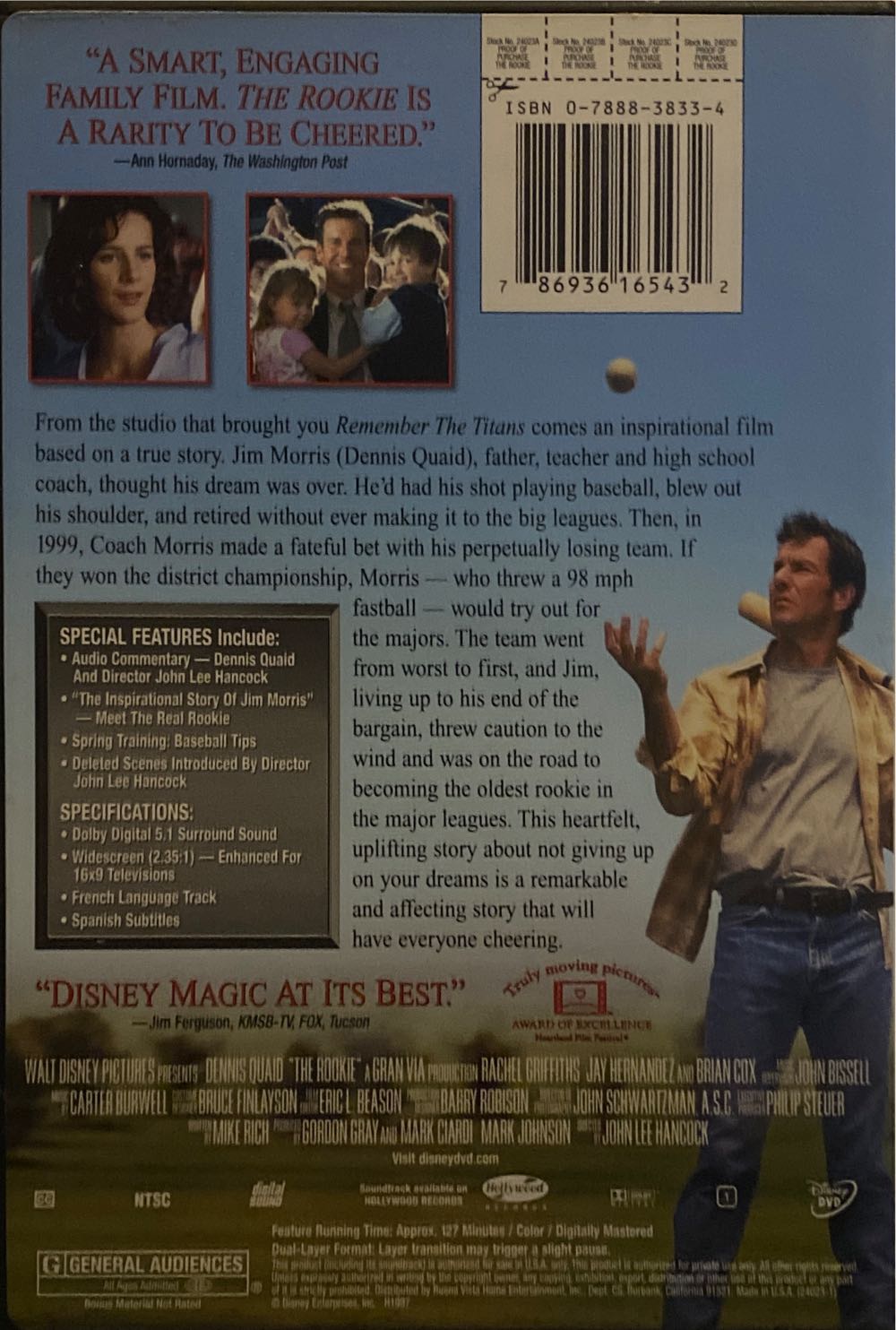 Rookie,The DVD movie collectible [Barcode 786936165132] - Main Image 2