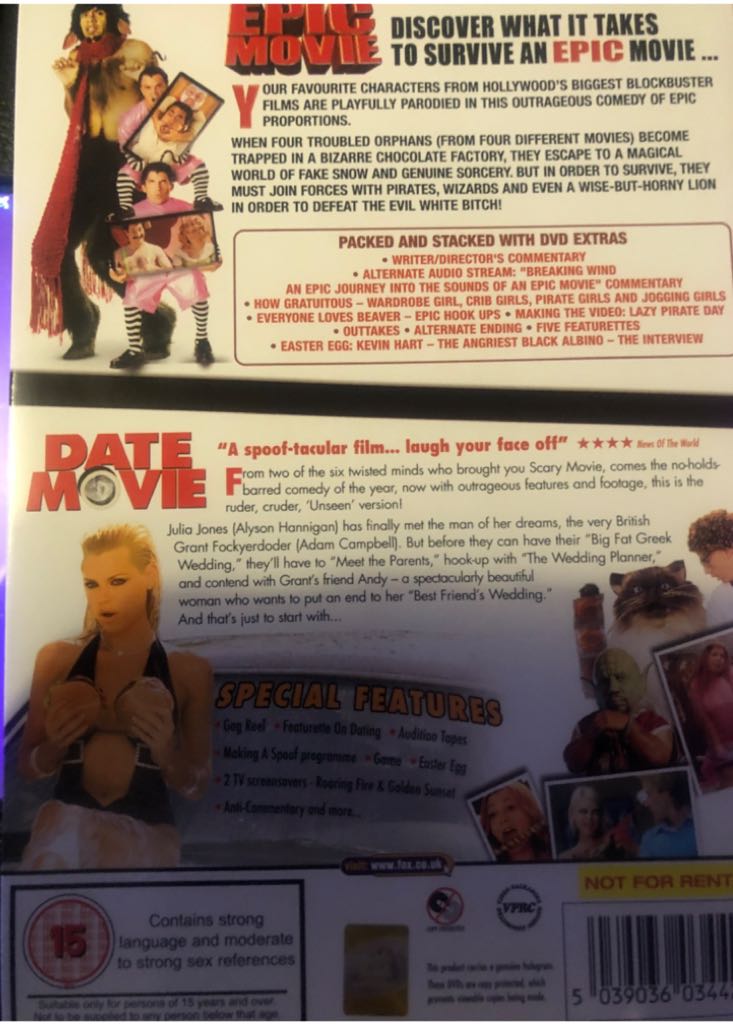 Epic Movie / Date Movie DVD movie collectible [Barcode 5039036034425] - Main Image 2