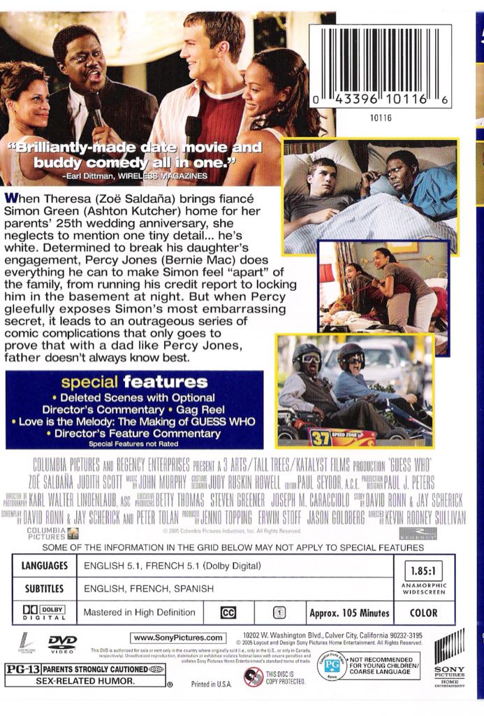 Guess Who DVD movie collectible [Barcode 7036988019188] - Main Image 2