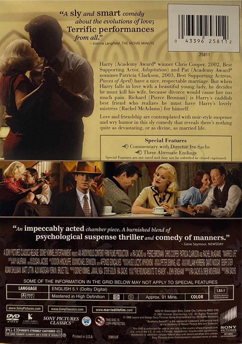 Married Life DVD movie collectible [Barcode 043396258112] - Main Image 4