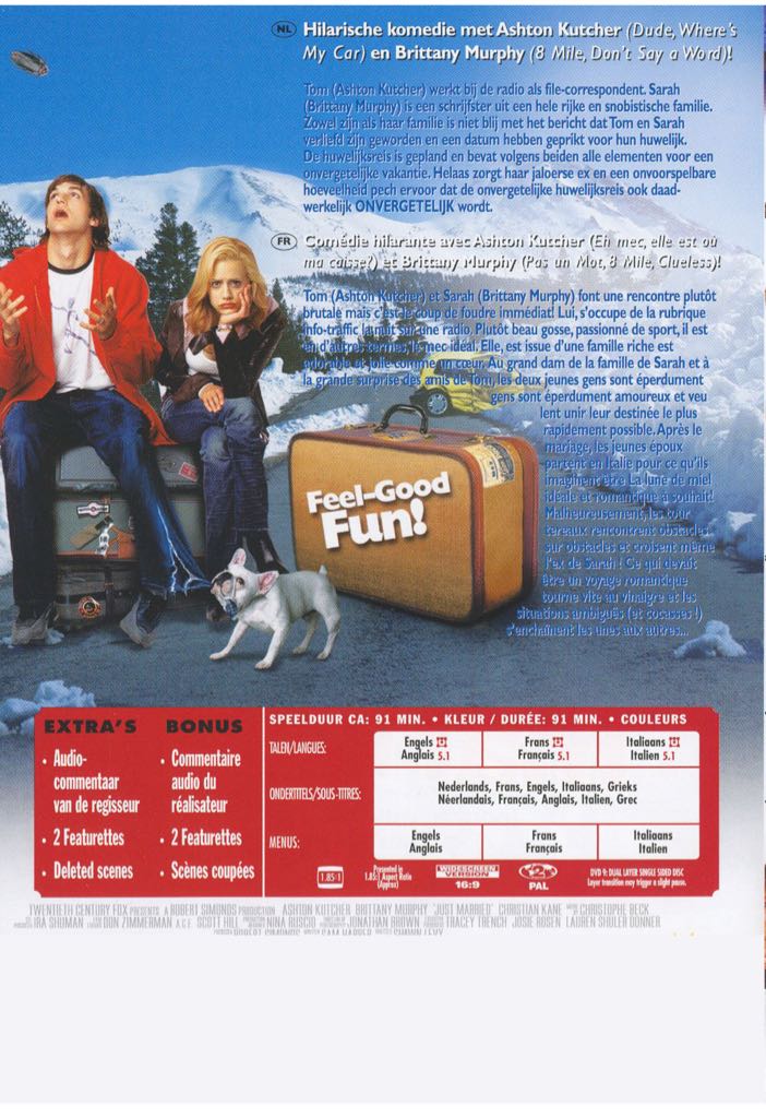 Just Married DVD movie collectible [Barcode 8712626014065] - Main Image 2