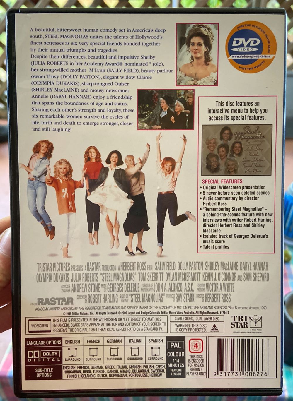 Steel Magnolias DVD movie collectible [Barcode 9317731008276] - Main Image 3