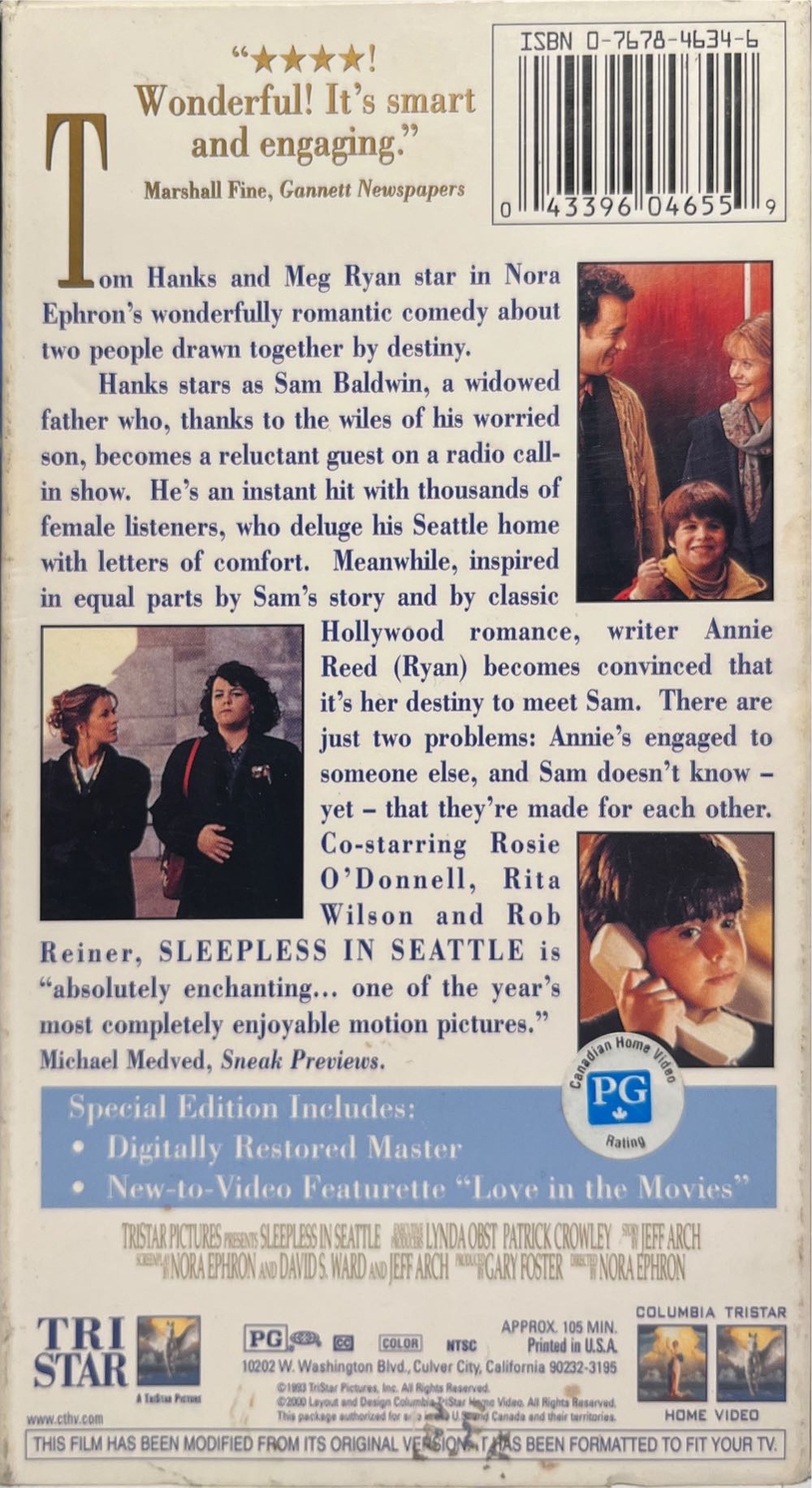 Sleepless in Seattle VHS movie collectible [Barcode 043396046559] - Main Image 2