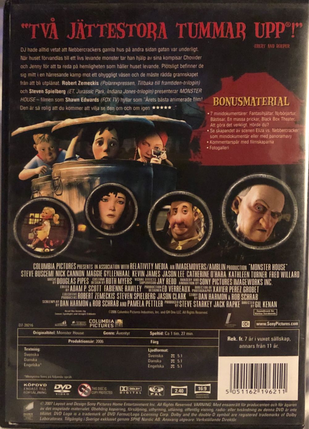 Monster House DVD movie collectible [Barcode 5051162196211] - Main Image 2