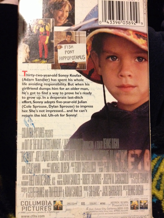 Big Daddy VHS movie collectible [Barcode 043396038929] - Main Image 2