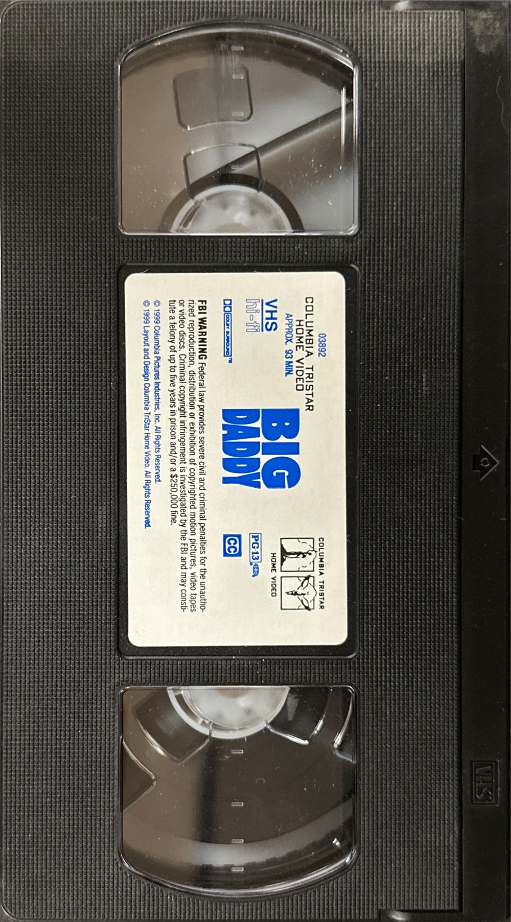 Big Daddy VHS movie collectible [Barcode 043396038929] - Main Image 4