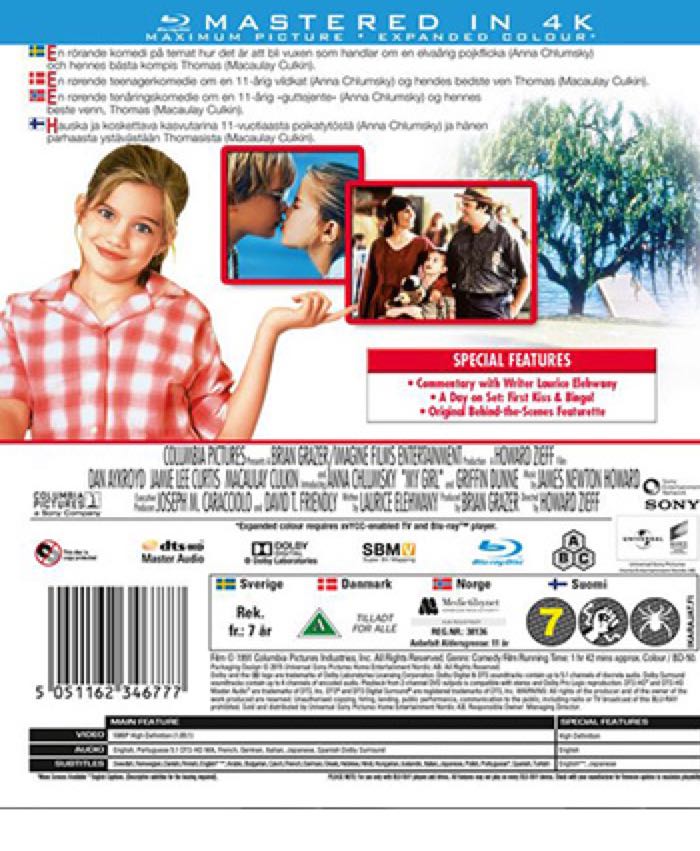 My Girl - 1991 Blu-ray movie collectible [Barcode 043396452923] - Main Image 2