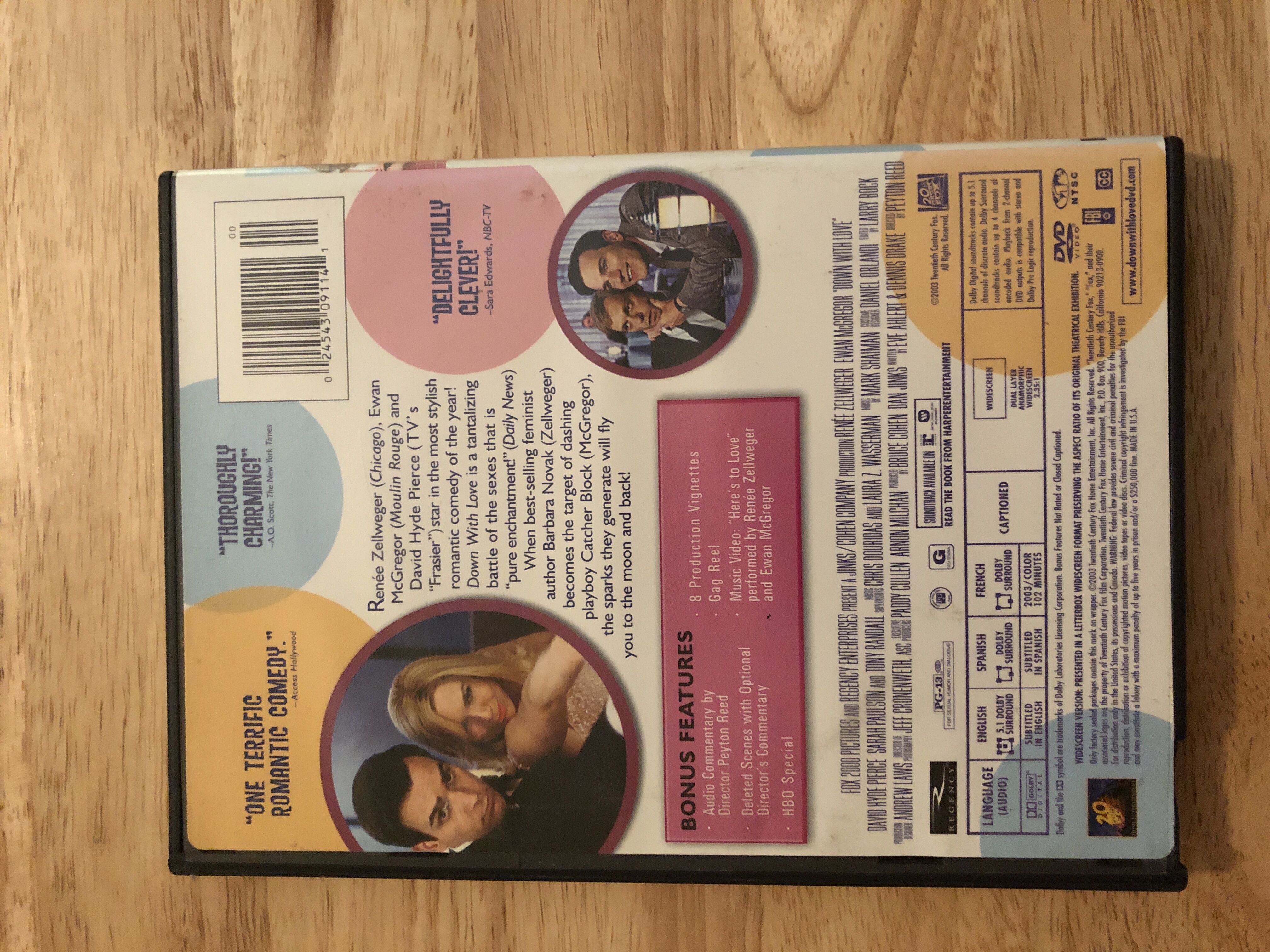 Down With Love DVD movie collectible [Barcode 024543091141] - Main Image 2