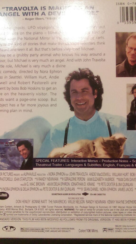 Michael DVD movie collectible [Barcode 053939630626] - Main Image 2