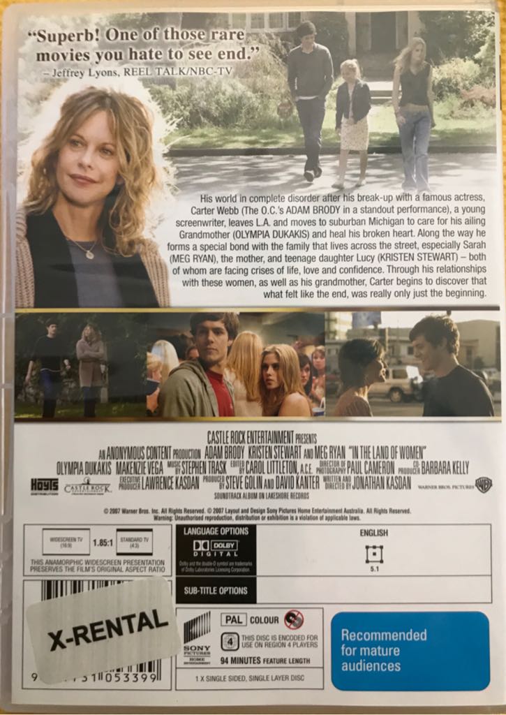 In the Land of Women DVD movie collectible [Barcode 9317731053399] - Main Image 2