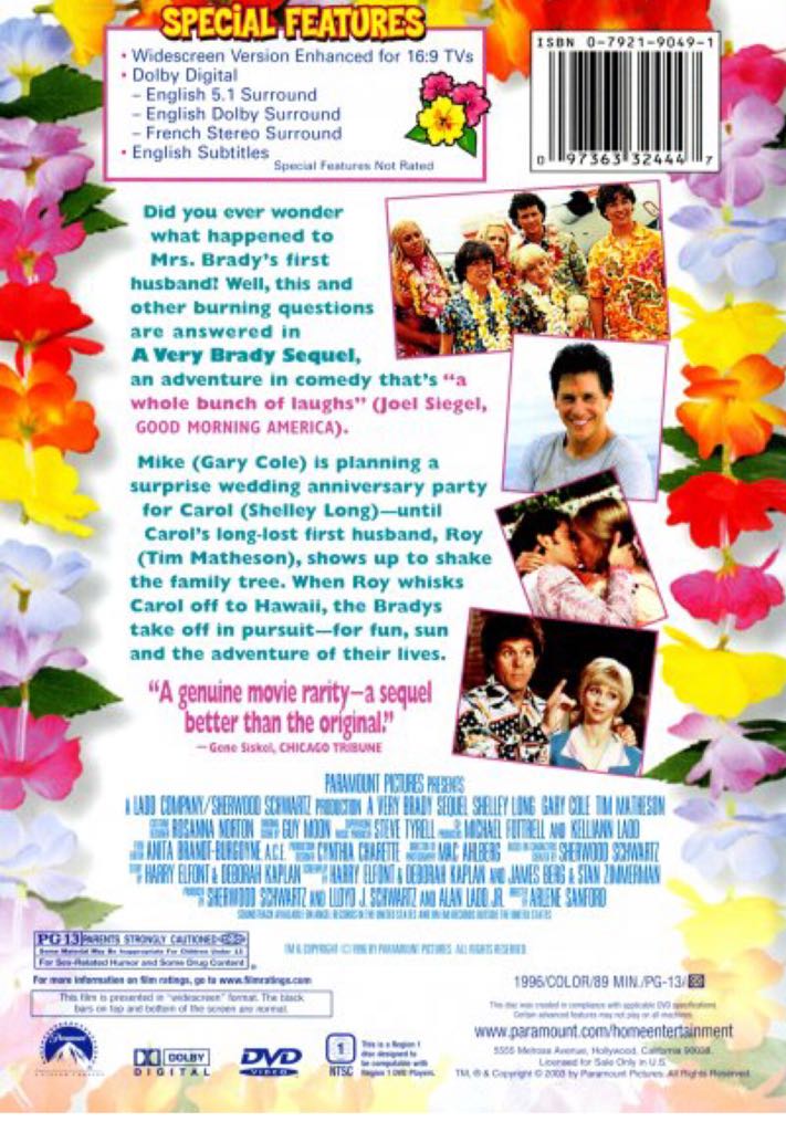 (002) A Very Brady Sequel DVD-R movie collectible [Barcode 097363324461] - Main Image 2