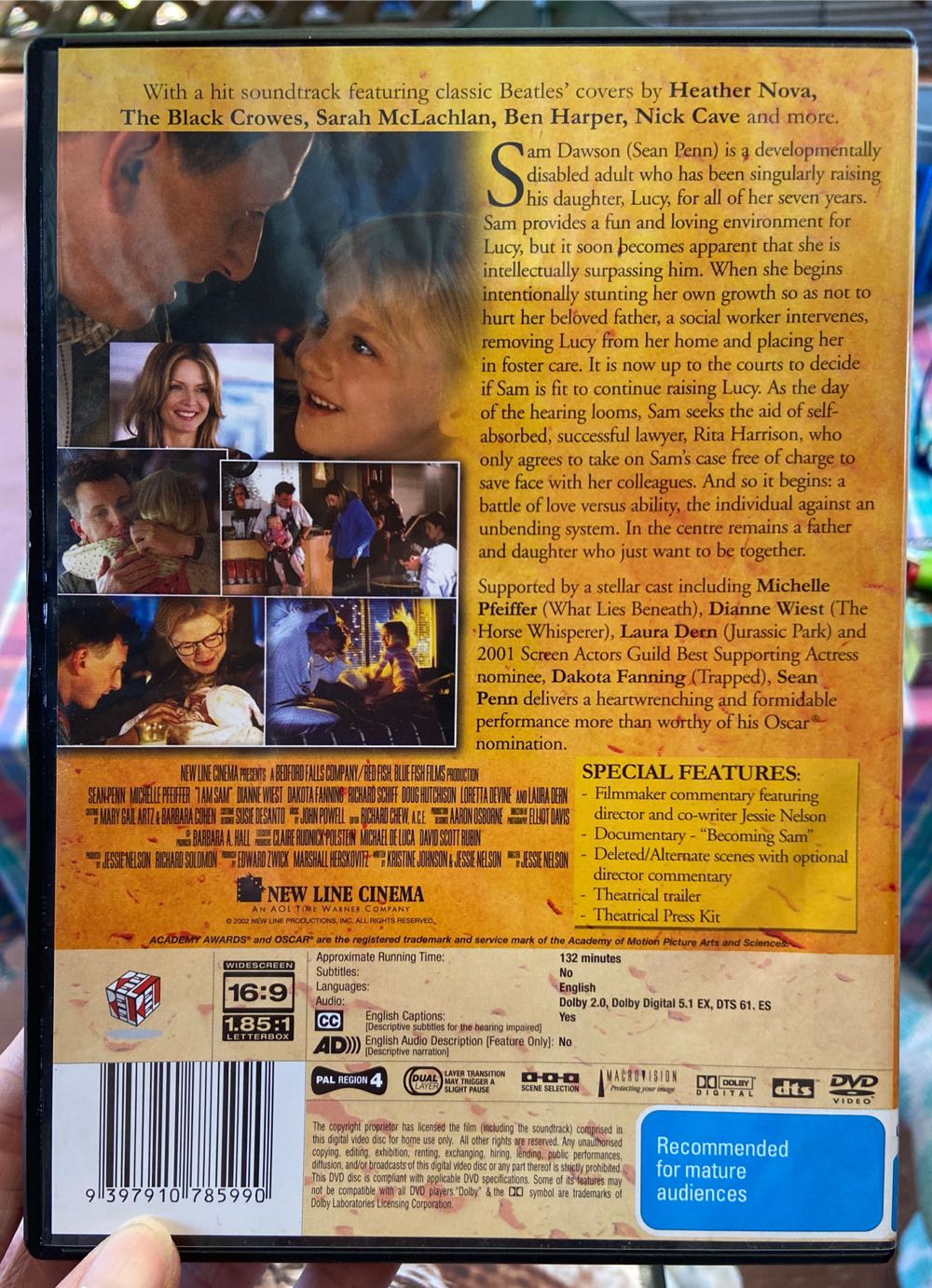 I Am Sam DVD movie collectible [Barcode 9397910785990] - Main Image 3