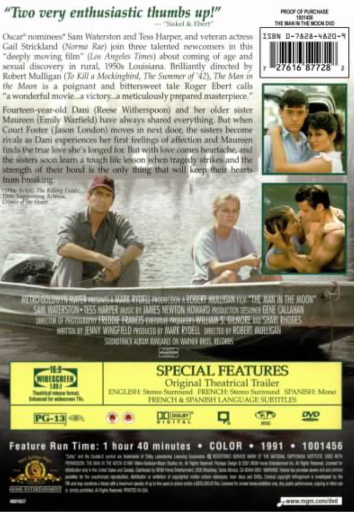 Man in the Moon, The DVD movie collectible [Barcode 5050070010022] - Main Image 2