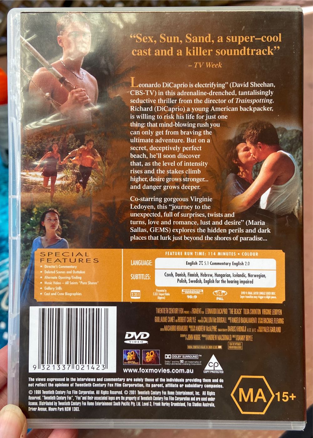 The Beach DVD movie collectible [Barcode 9321337021423] - Main Image 3