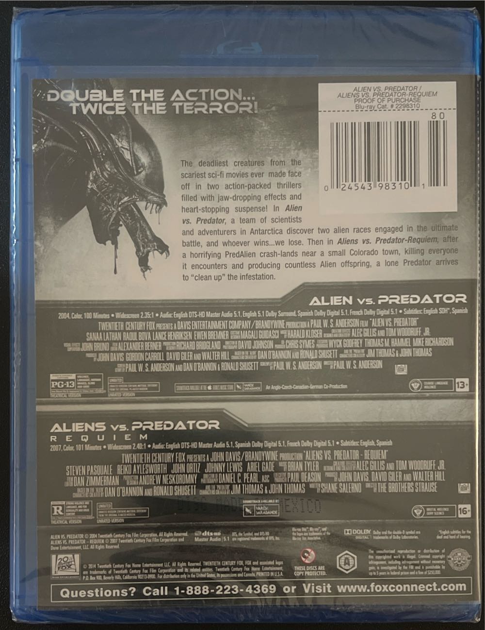 Alien 4: vs. Predator - Requiem Blu-ray movie collectible [Barcode 02454350818250] - Main Image 2