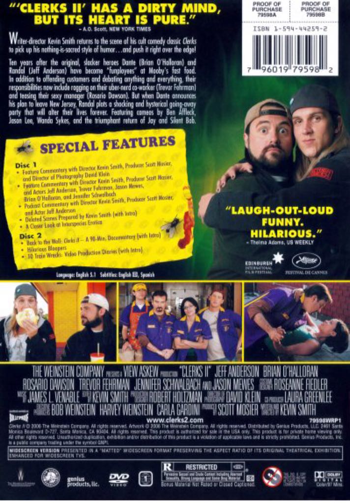 Clerks II DVD movie collectible [Barcode 065935224099] - Main Image 2