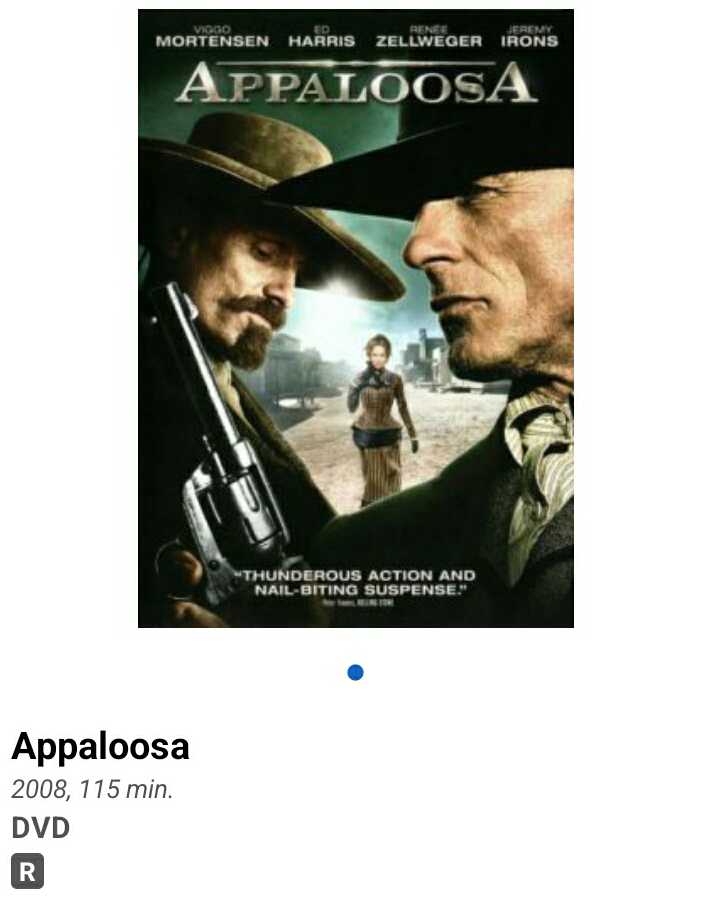 Appaloosa (C) DVD movie collectible [Barcode 0659358238601] - Main Image 2