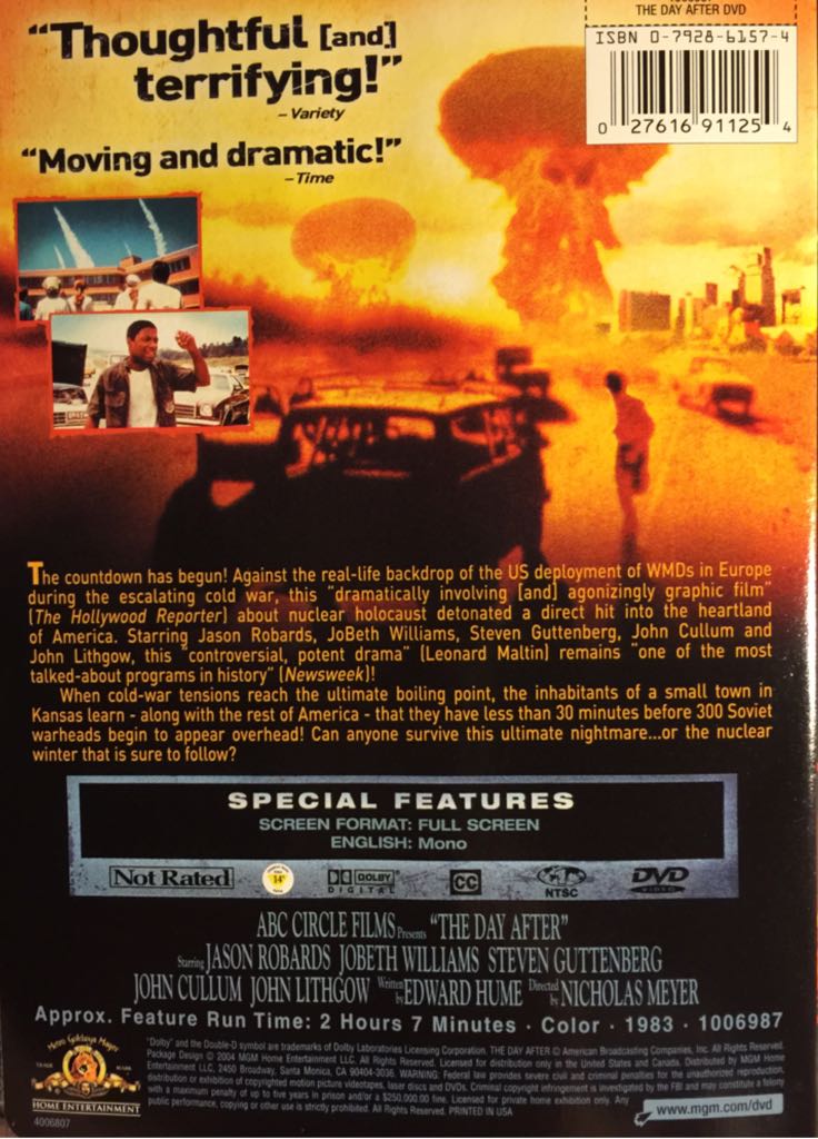 The Day After - 1983 Digital Copy movie collectible [Barcode 027616977854] - Main Image 2