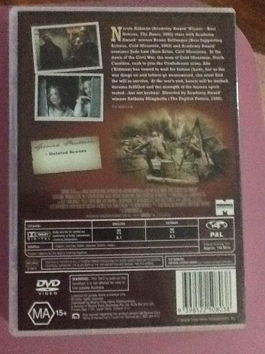Cold Mountain DVD movie collectible [Barcode 9398522508038] - Main Image 2