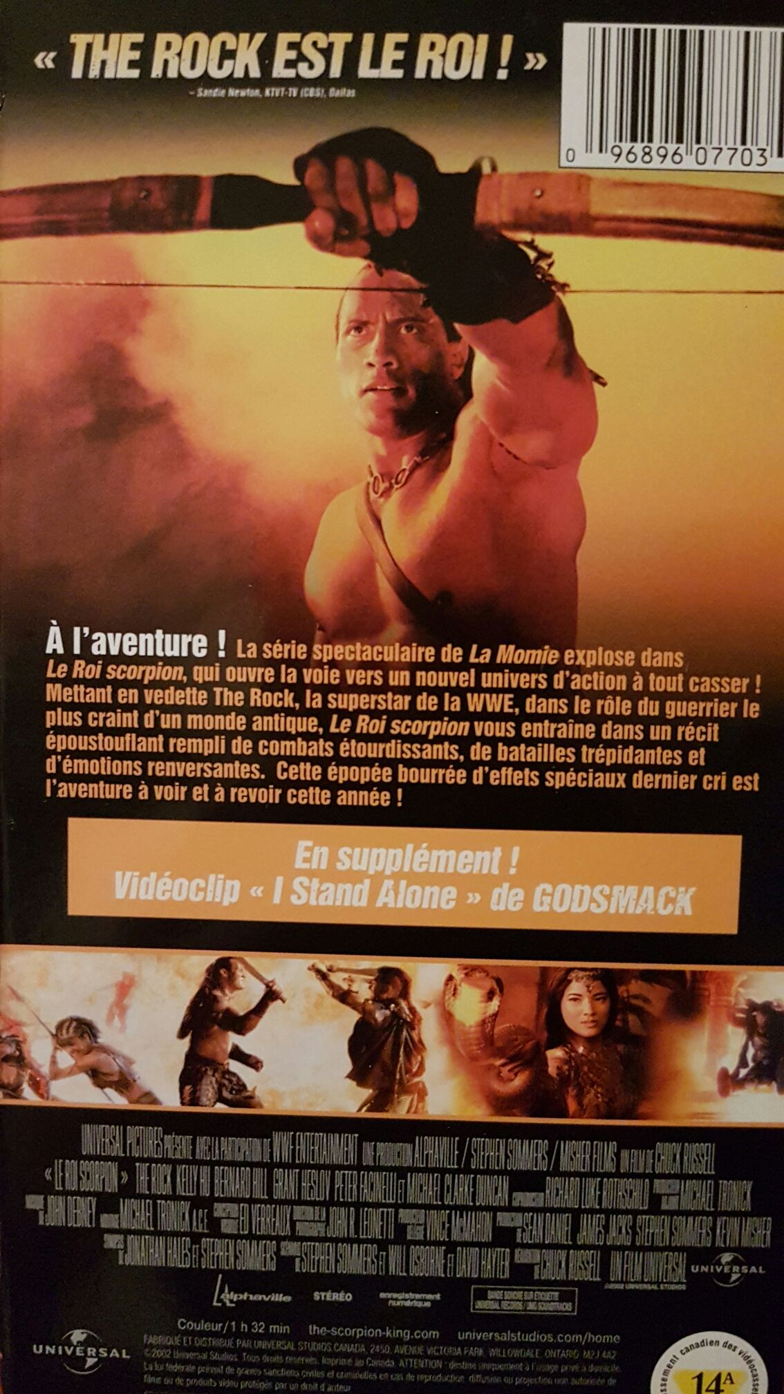 The Scorpion King VHS movie collectible [Barcode 09629929] - Main Image 2