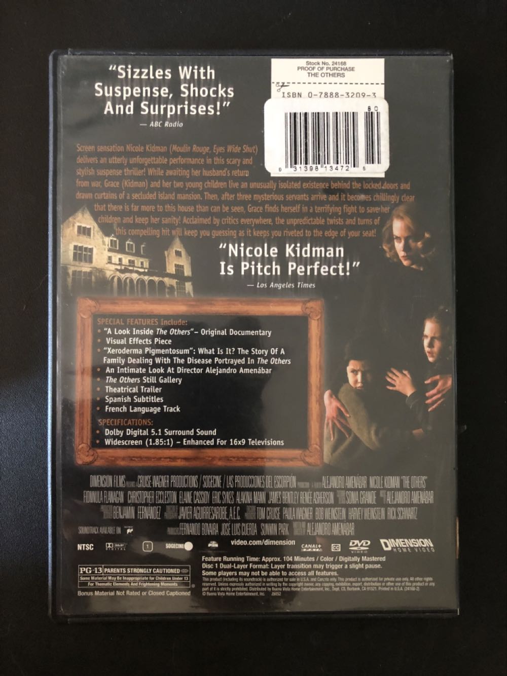 The Others DVD movie collectible [Barcode 031398134725] - Main Image 3