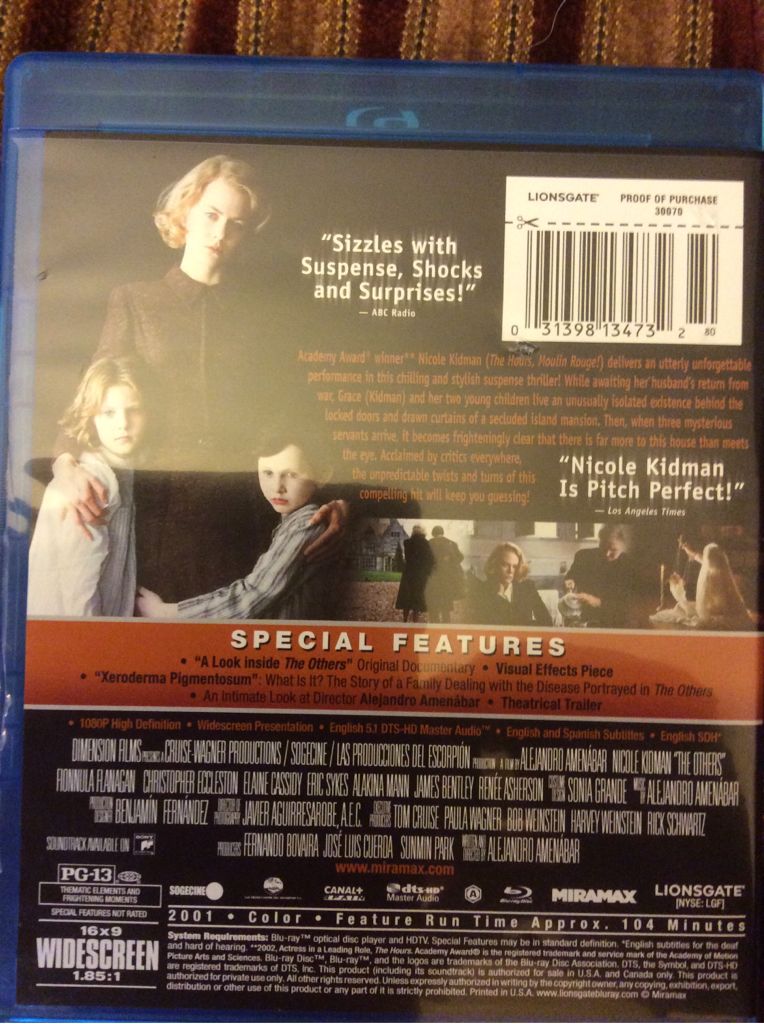 The Others 4k 4K Ultra HD movie collectible [Barcode 031398147763] - Main Image 2
