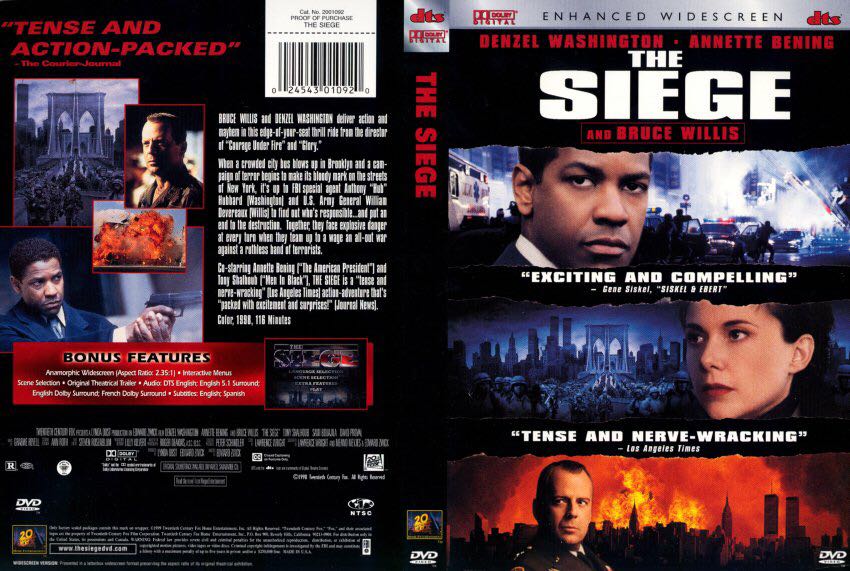 Siege, The DVD movie collectible [Barcode 024543942085] - Main Image 2