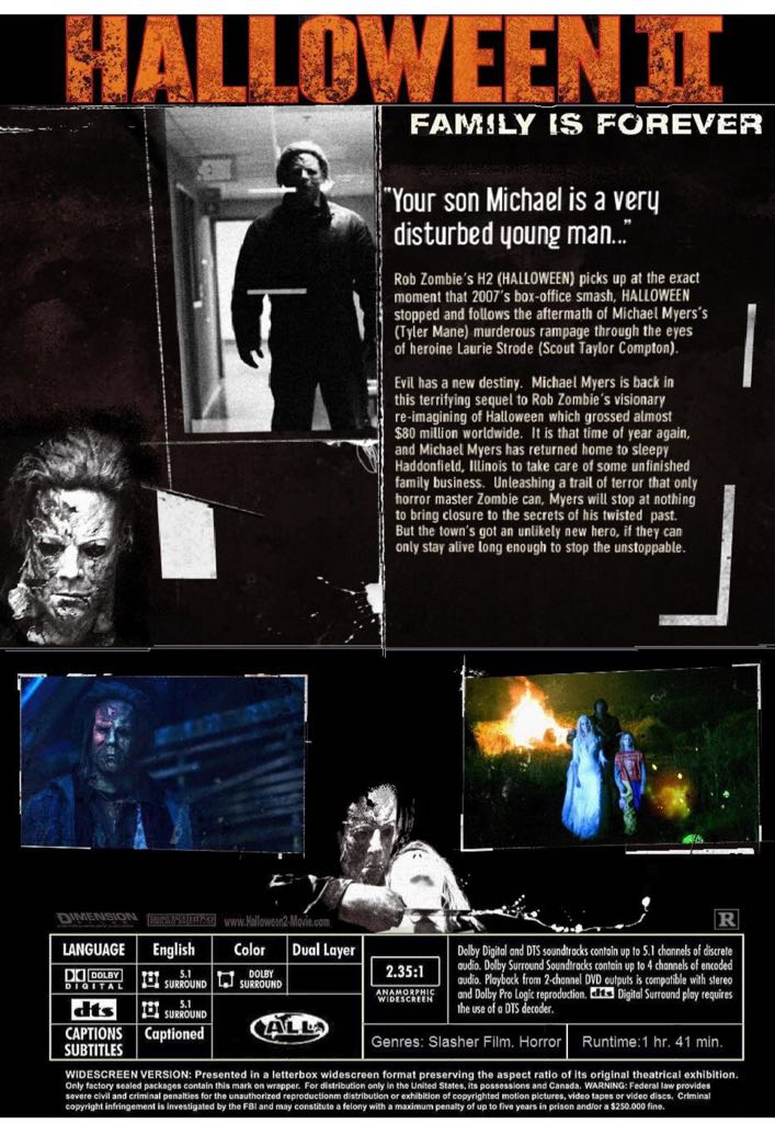Halloween II DVD movie collectible [Barcode 043396344433] - Main Image 2