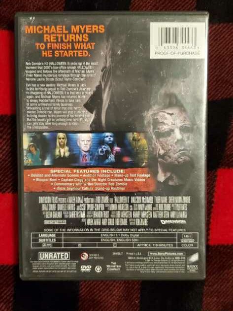 Halloween II DVD movie collectible [Barcode 043396344433] - Main Image 4