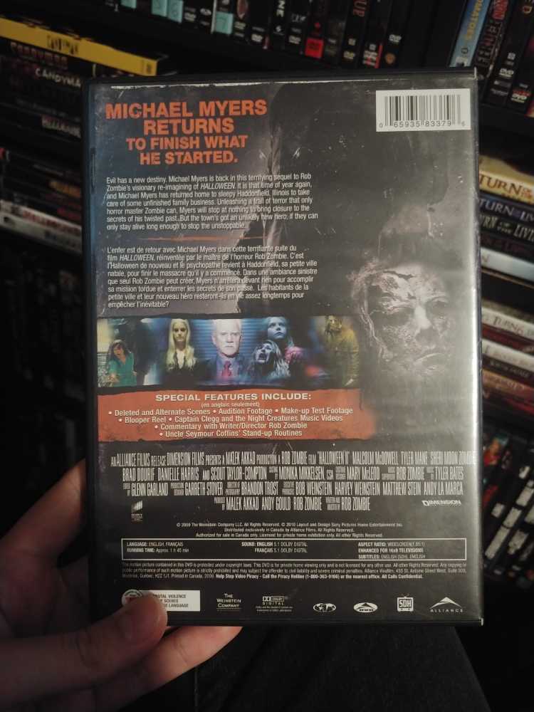 Halloween II: Family Is Forever (Rob Zombie - Theatrical Edition) (065935833796 - DVD) DVD movie collectible [Barcode 065935833796] - Main Image 2