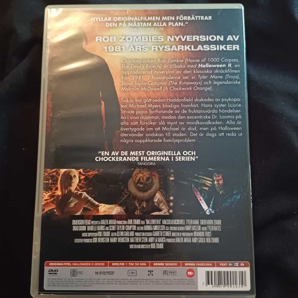 Halloween II DVD movie collectible [Barcode 7340070901610] - Main Image 2