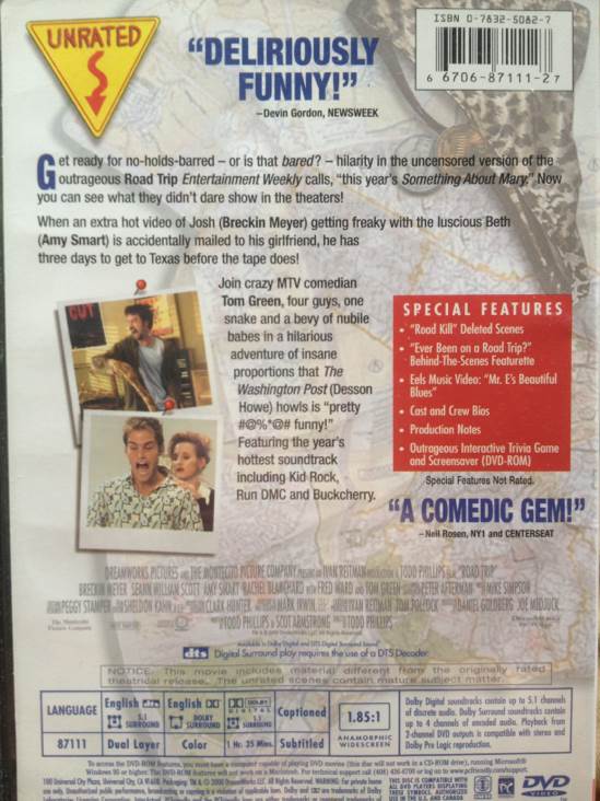 Road Trip DVD movie collectible [Barcode 667068711127] - Main Image 2