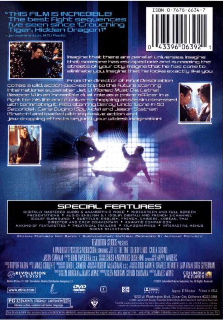 The One DVD movie collectible [Barcode 043396063921] - Main Image 2