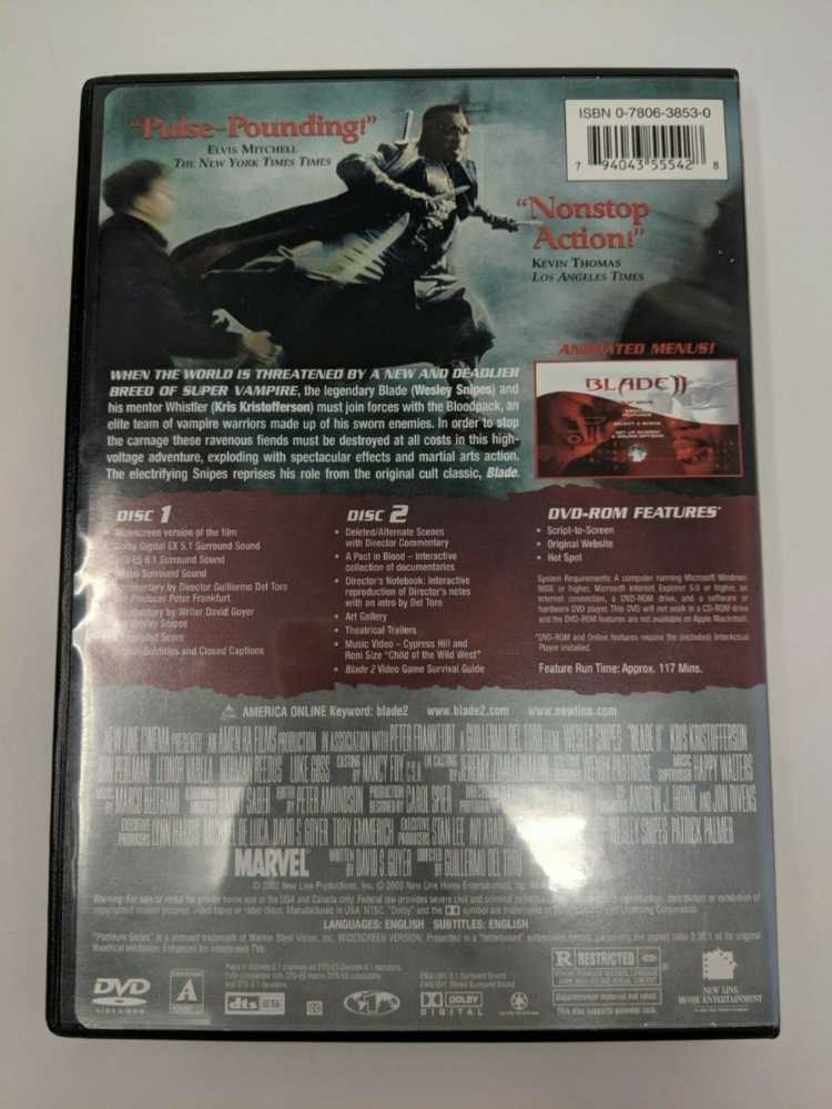 Blade II (New Line 2-Disc Set DVD/UPC: Unknown) DVD movie collectible [Barcode 7898023234198] - Main Image 4